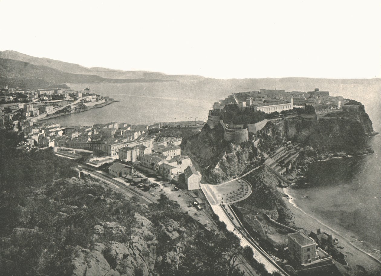 Widok z lotu ptaka, Monte Carlo, Monako, 1895. autorstwa Unbekannt