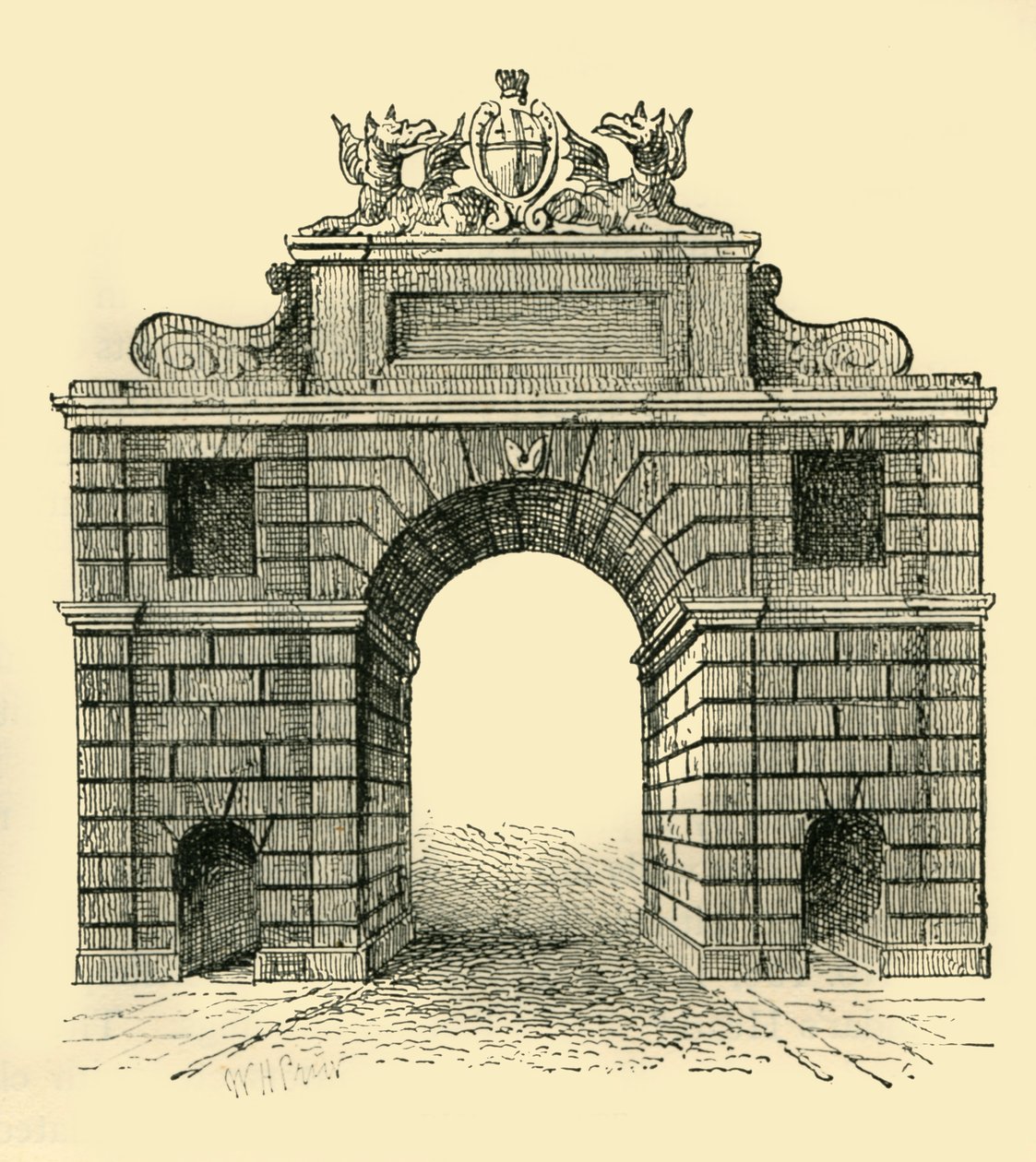 Bishopsgate, ok. 1872 r. autorstwa Unbekannt