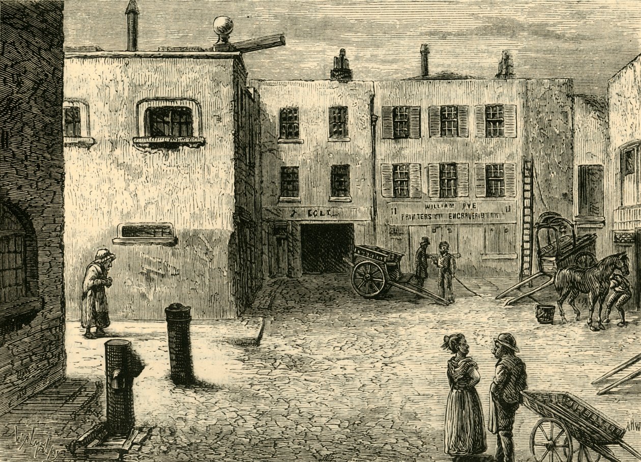 Podwórze Krwawiącego Serca, ok. 1872 r. autorstwa Unbekannt