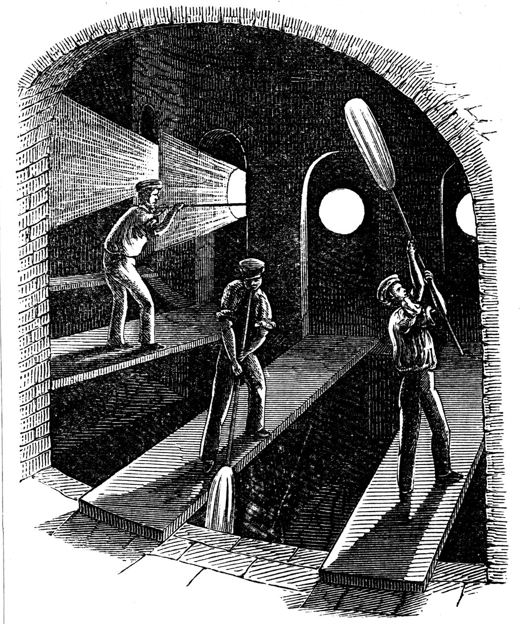Cylinder dmuchający lub tafla szkła, c1860 autorstwa Unbekannt