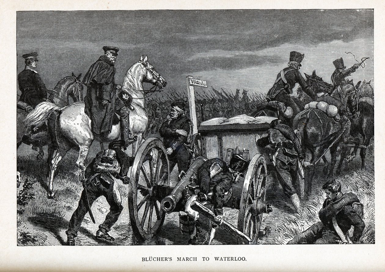 Blüchers Marsh do Waterloo, 1882 autorstwa Unbekannt