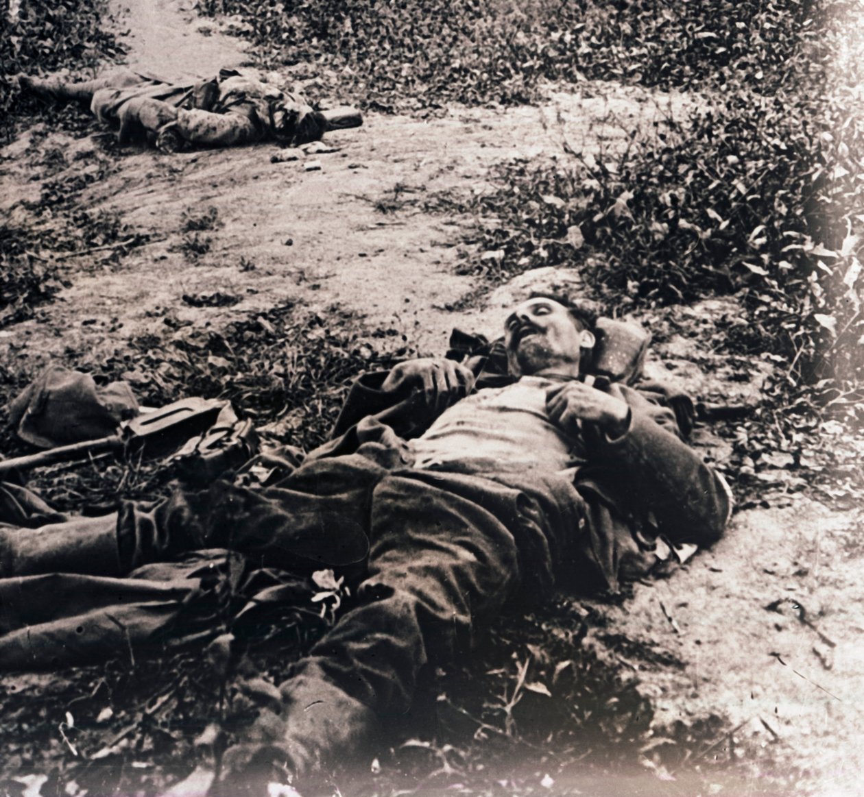Ciała zmarłych żołnierzy, c1914-c1918 autorstwa Unbekannt