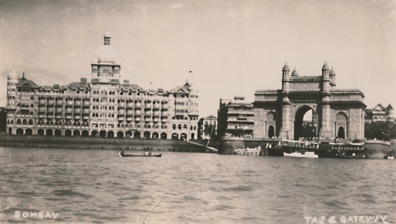 Bombaj - Taj & Gateway, c1930. autorstwa Unbekannt