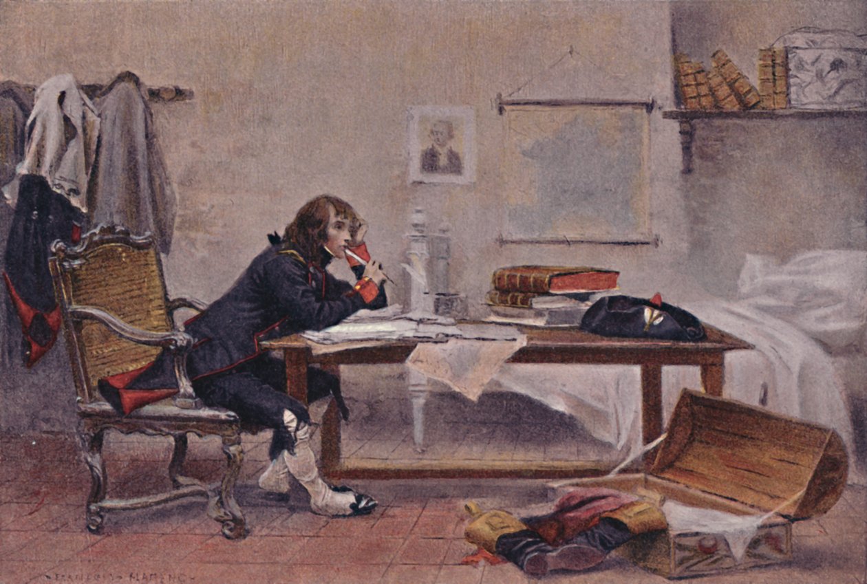 Bonaparte w Auxonne, 1788, 1896. autorstwa Unbekannt