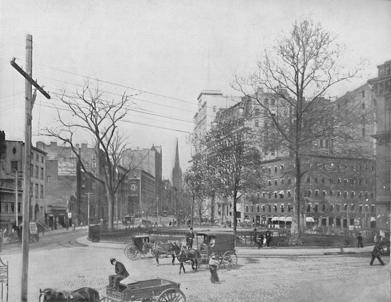 Bowling Green, Nowy Jork, ok. 1897. autorstwa Unbekannt