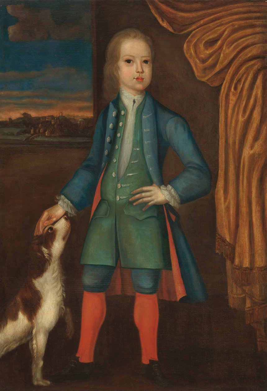 Chłopiec w niebieskim płaszczu, ok. 1730. autorstwa Unbekannt
