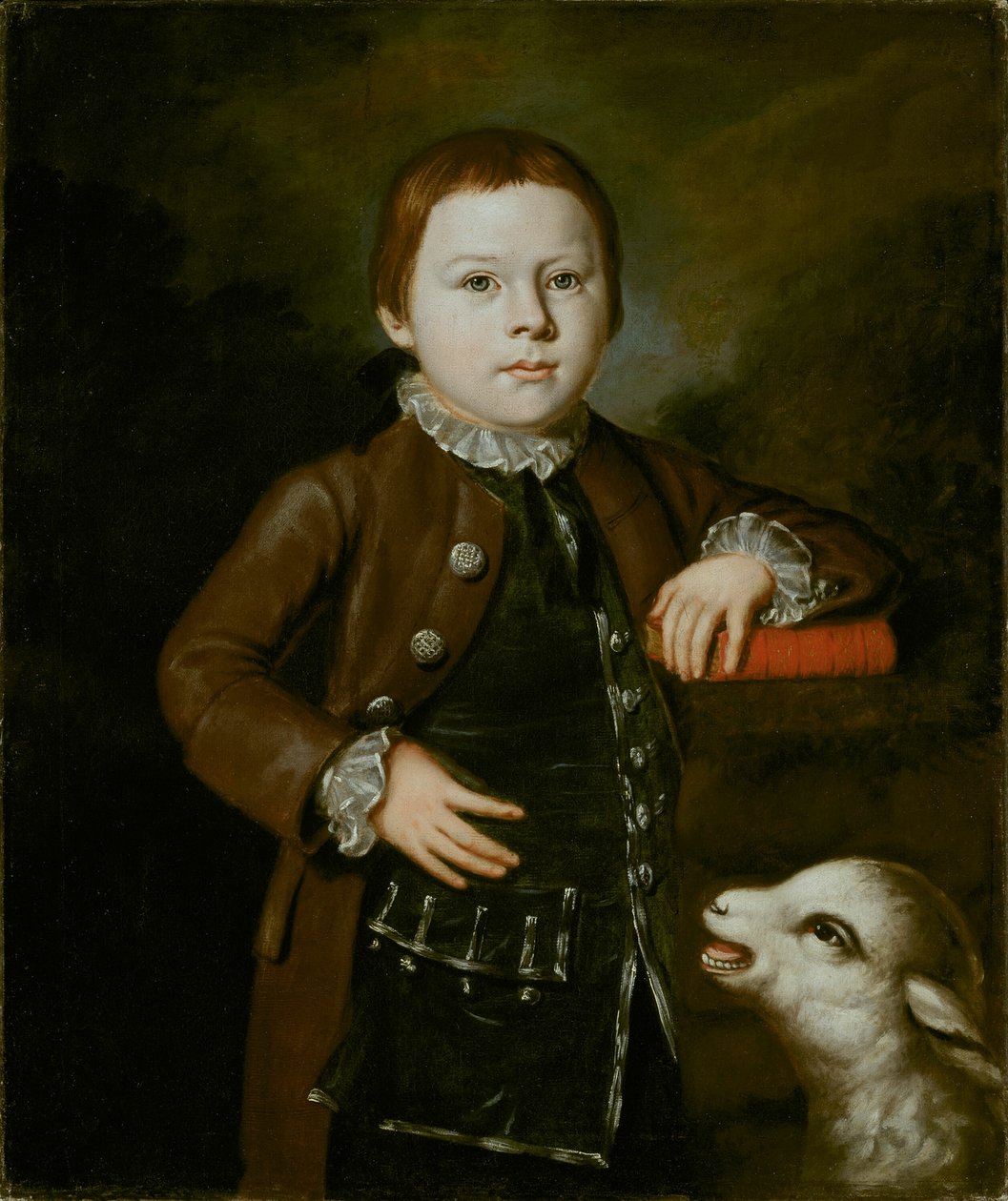 Chłopiec z rodziny Hallettów z jagnięciną, 176676. autorstwa Unbekannt
