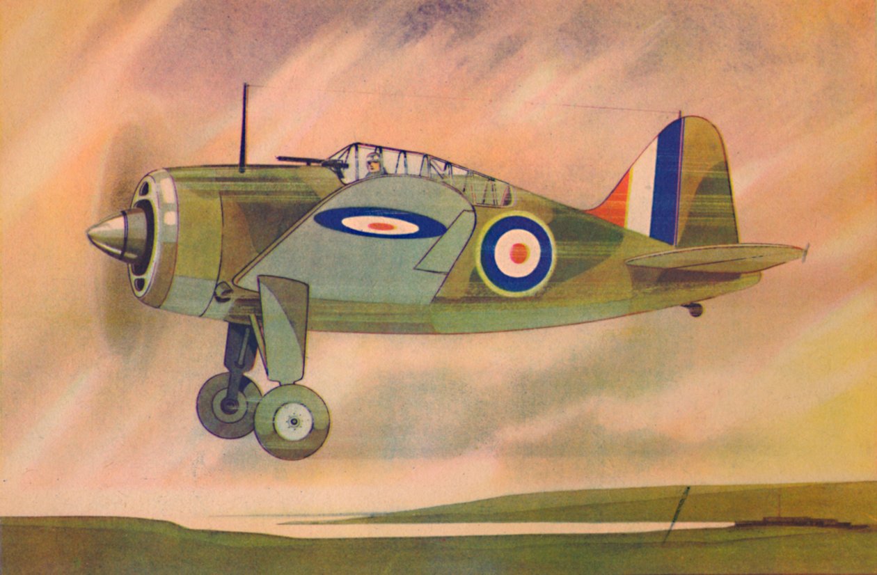Jednopłatowiec Brewster Buffalo Fighter, c1944. autorstwa Unbekannt