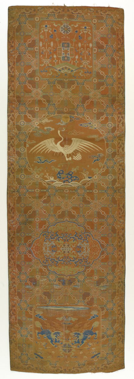 Panel brokatowy, dynastia Qing, XVIII wiek. autorstwa Unbekannt