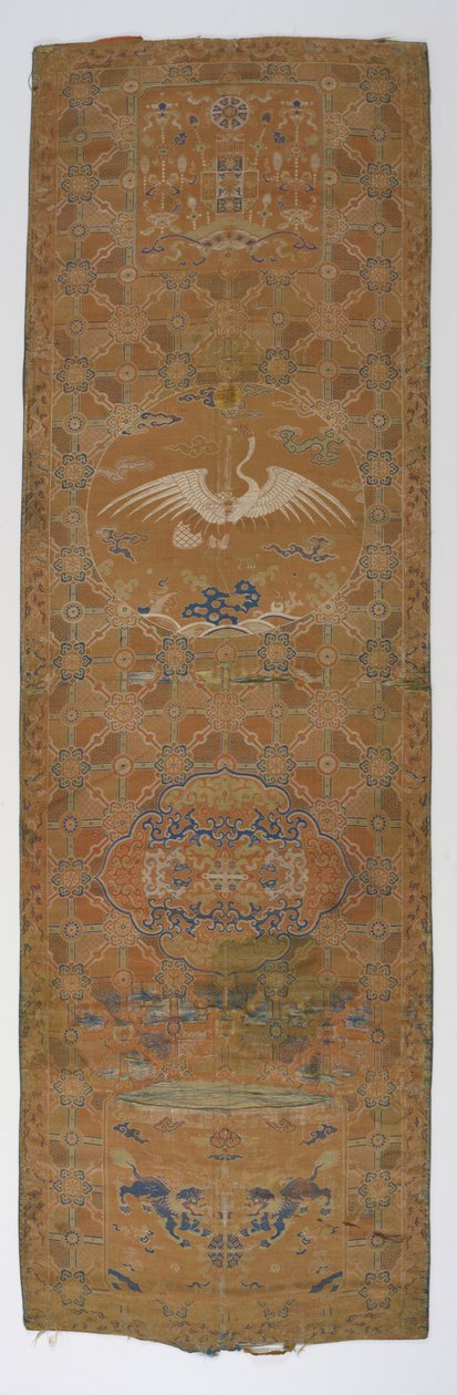 Panel brokatowy, dynastia Qing, XVIII wiek. autorstwa Unbekannt