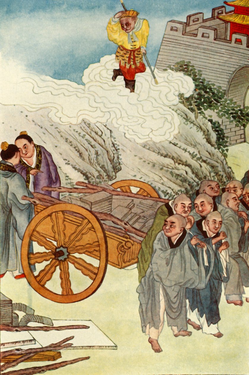 „Buddyści jako niewolnicy w Kraju Powolnych Wozów”, 1922. autorstwa Unbekannt