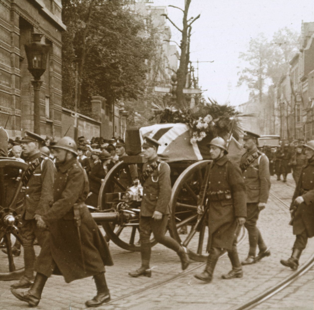 Pogrzeb Edith Cavell, Bruksela, Belgia, 1915 autorstwa Unbekannt