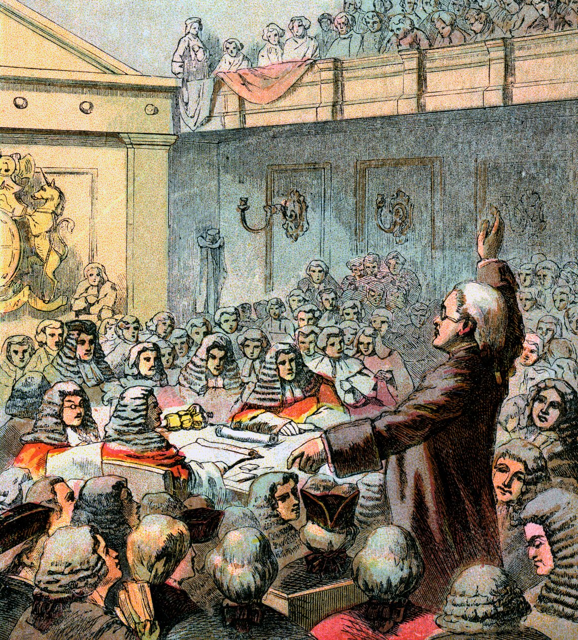Burke, wielki mówca, XVIII wiek ok. 1850 r. autorstwa Unbekannt