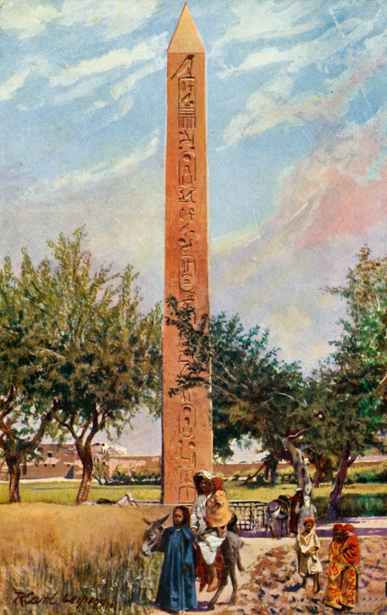 Kair: Obelisk Eliopolis, c1918-c1939. autorstwa Unbekannt