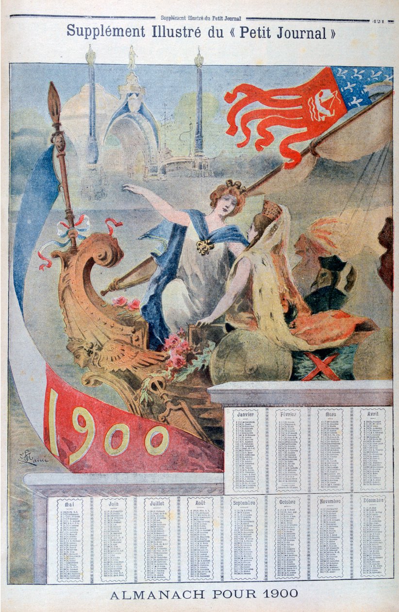 Kalendarz na rok 1900 autorstwa Unbekannt
