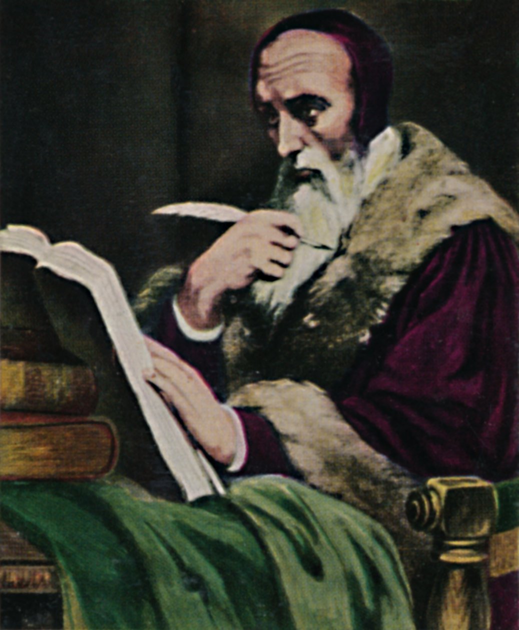 Kalwin 1509-1564. - Obraz Scheffera, 1934. autorstwa Unbekannt