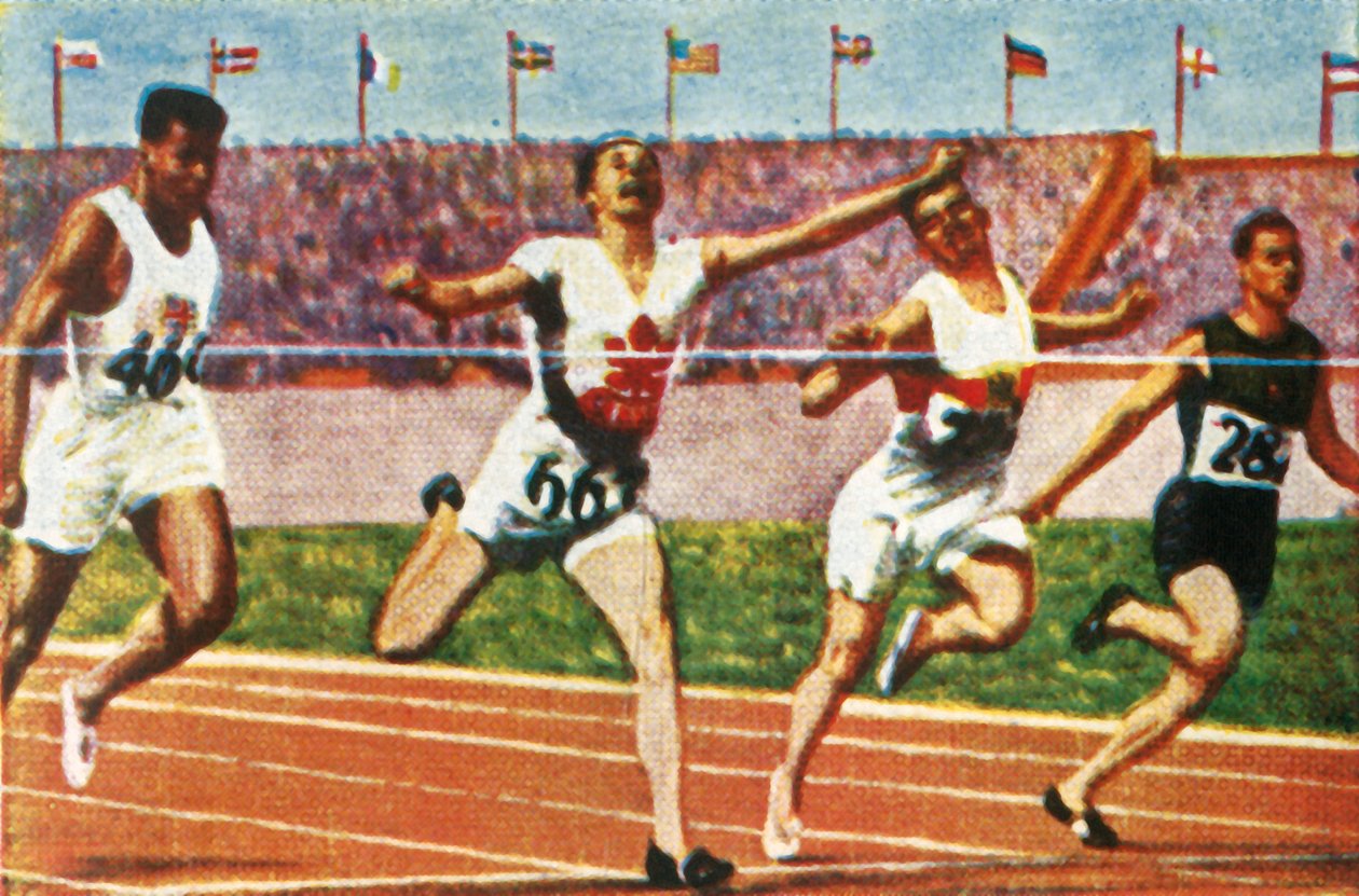 Kanadyjski sprinter Percy Williams, 1928. autorstwa Unbekannt