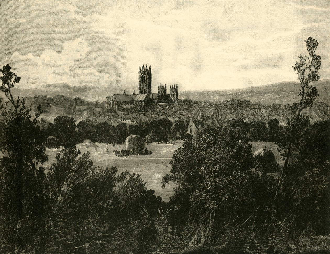 Katedra w Canterbury, z północnego wschodu, 1890. autorstwa Unbekannt