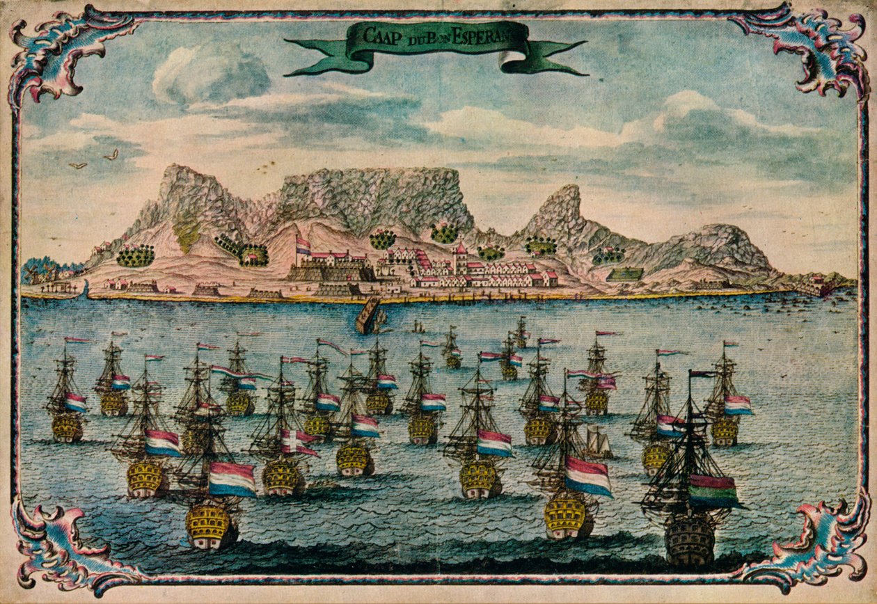 Kapsztad, c1680 autorstwa Unbekannt
