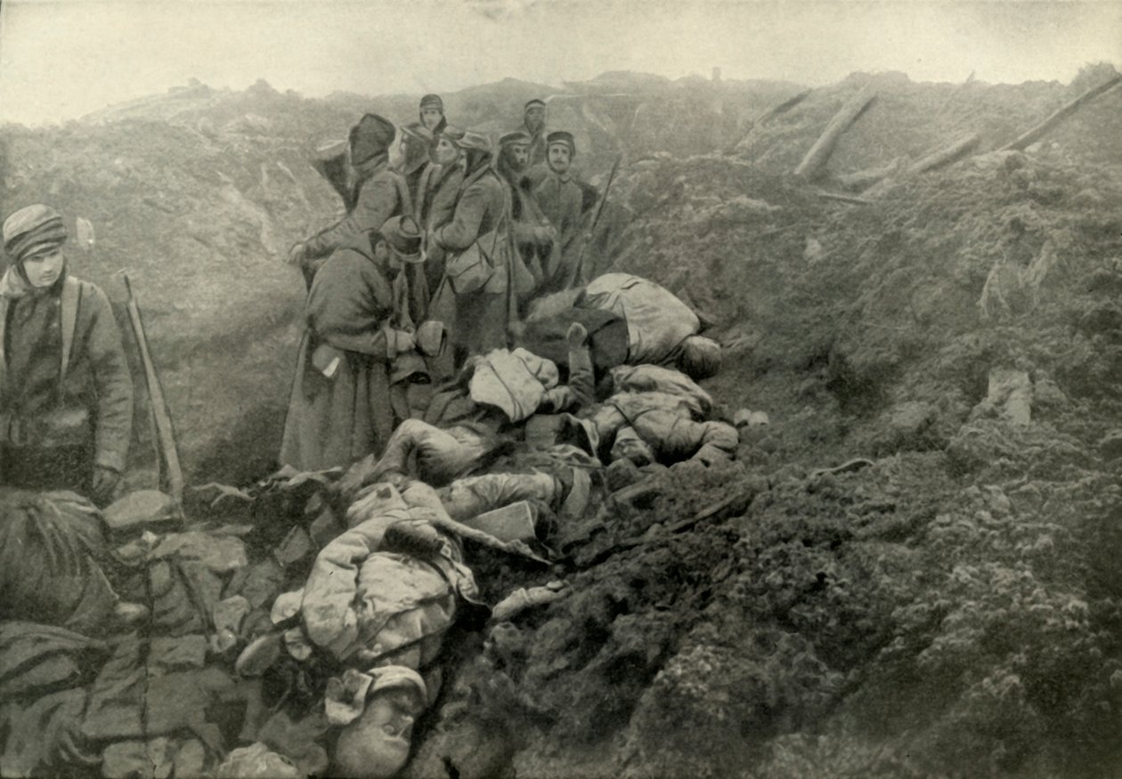 Zdobyte niemieckie okopy w Les Eparges, 1919. autorstwa Unbekannt