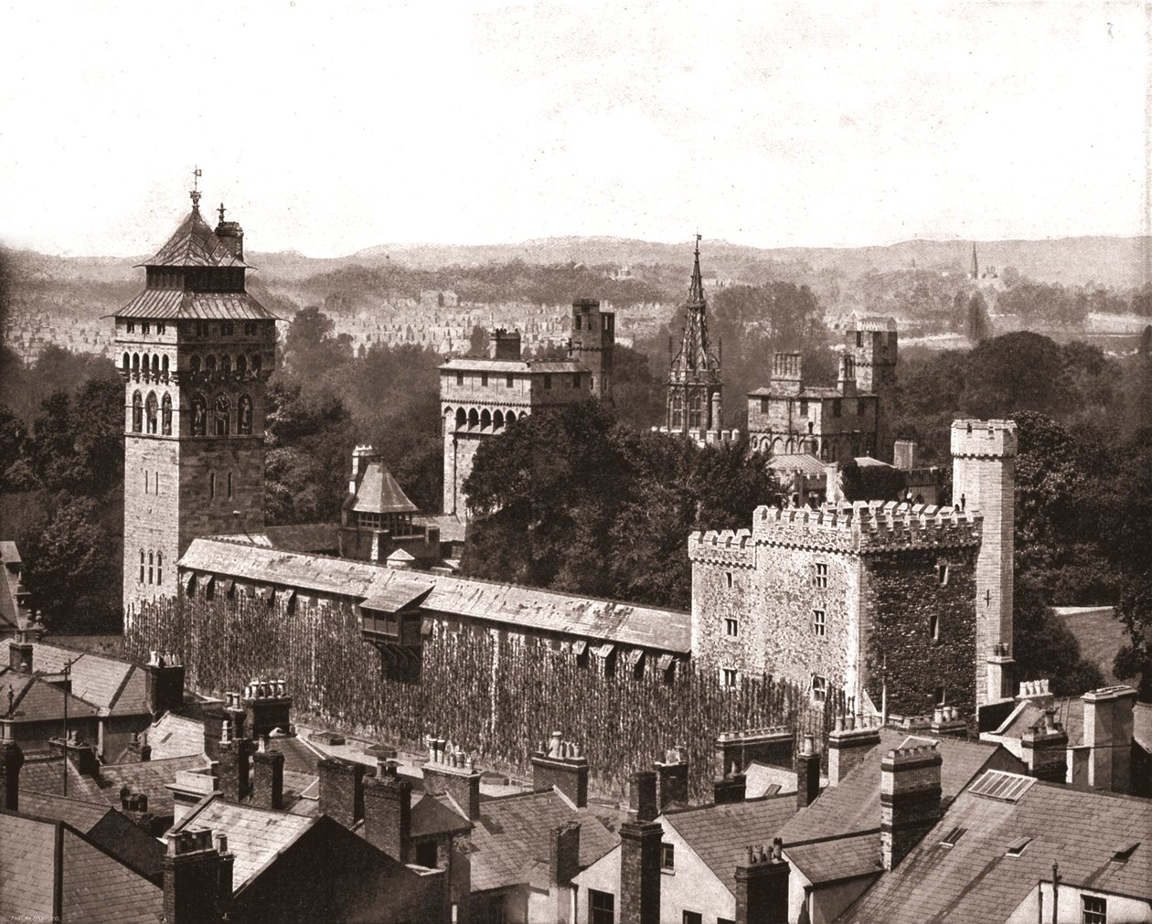 Zamek Cardiff, Cardiff, Walia, 1894. autorstwa Unbekannt