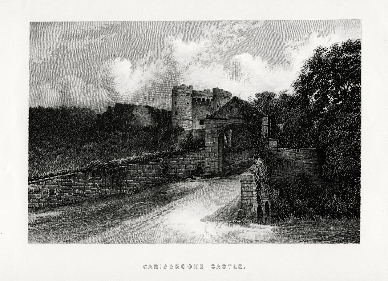 Zamek Carisbrooke, Newport, Isle of Wight, 1896 autorstwa Unbekannt