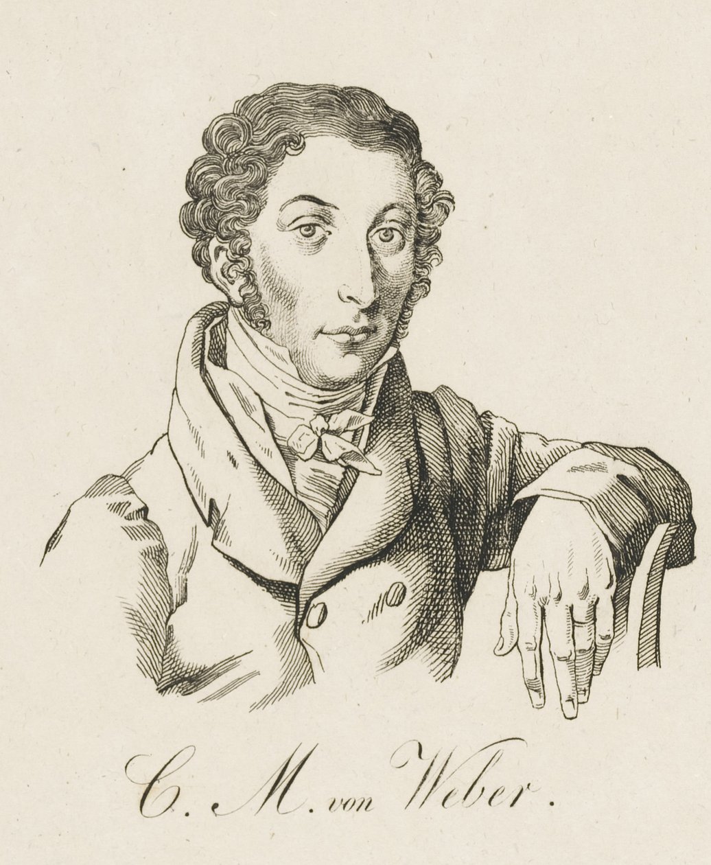 Carl Maria von Weber 1786-1826, po 1821 r. autorstwa Unbekannt