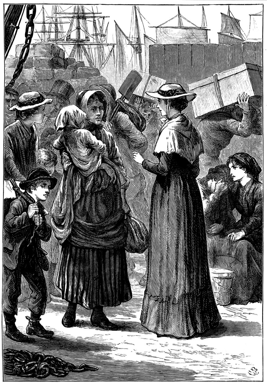 Caroline Chisholm, Przyjaciółka Emigrantów, Sydney, Australia, c1845 autorstwa Unbekannt