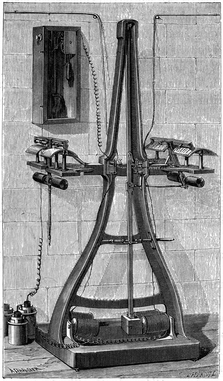 Pantelograf Caselli, 1874 autorstwa Unbekannt
