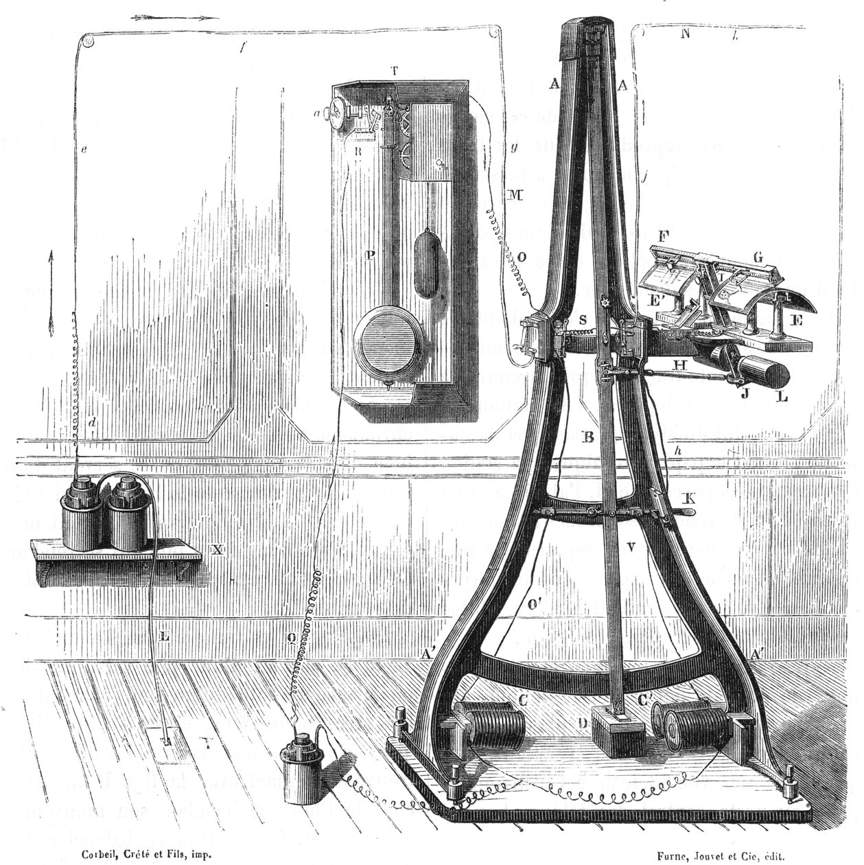 Pantelograf Caselli z 1865, c1870 autorstwa Unbekannt