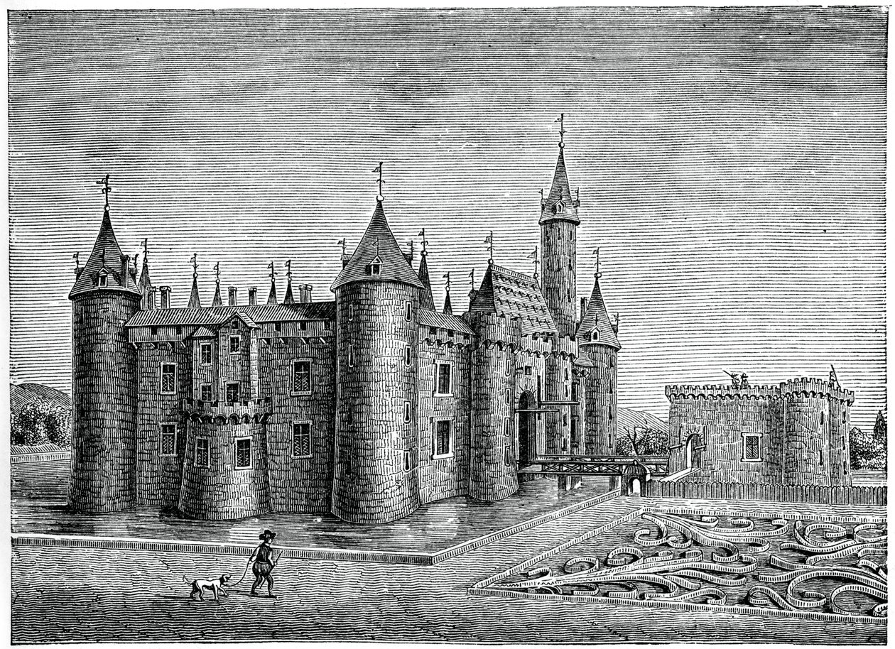 Zamek Marcoussis, niedaleko Rambouillet, ok. XVII w., 1870 r. autorstwa Unbekannt