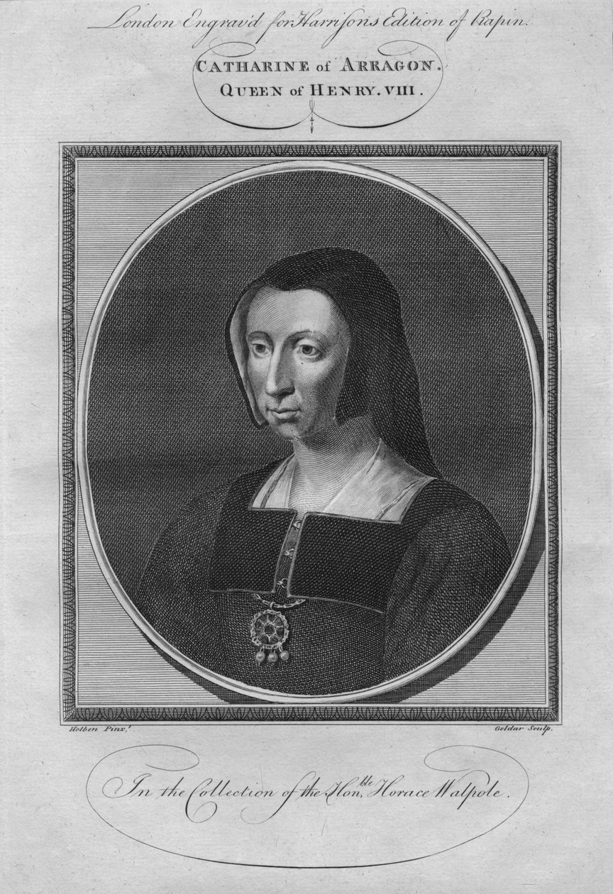 Katarzyna Aragońska, królowa Henryka VIII, 1784. autorstwa Unbekannt