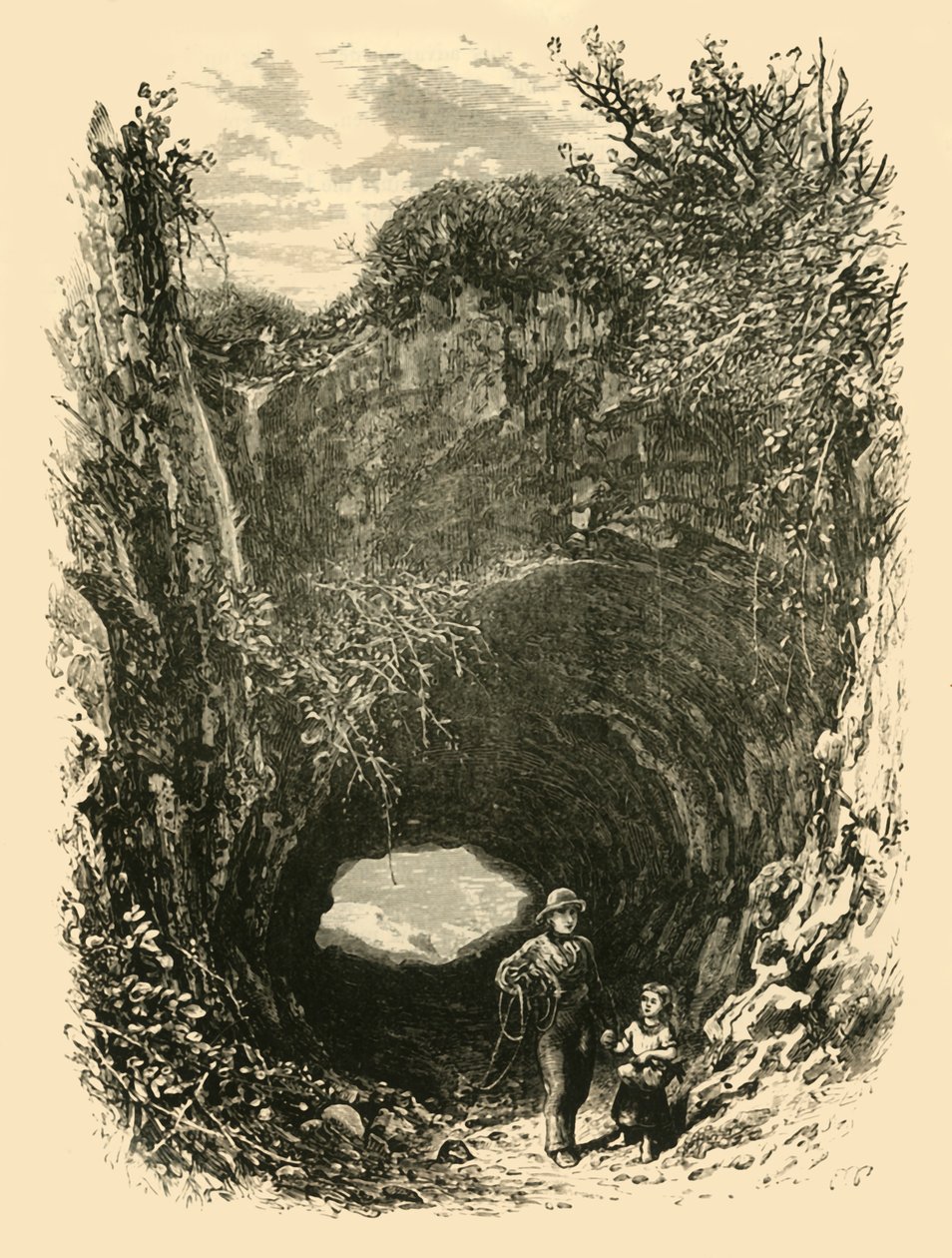 Jaskinia w Pegwell Bay, 1898. autorstwa Unbekannt