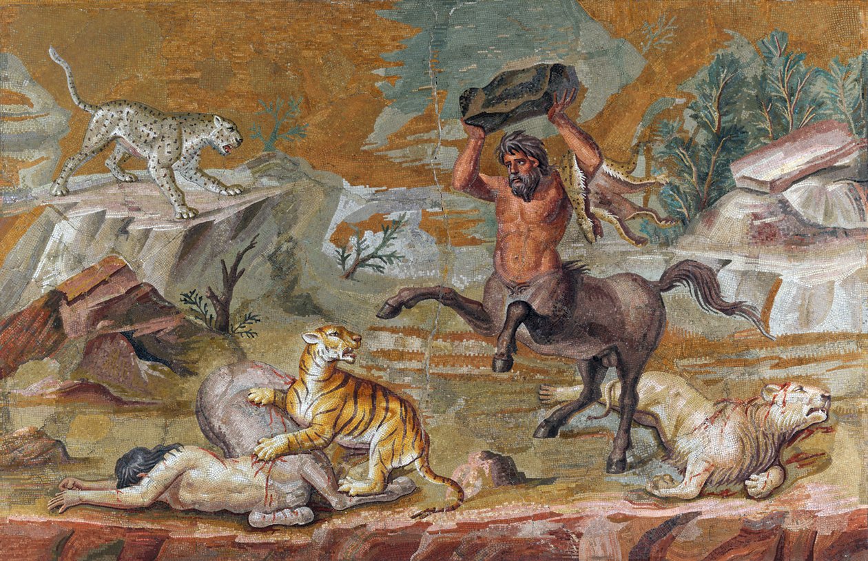 Mozaika Centaur (retuszowana) autorstwa Unbekannt