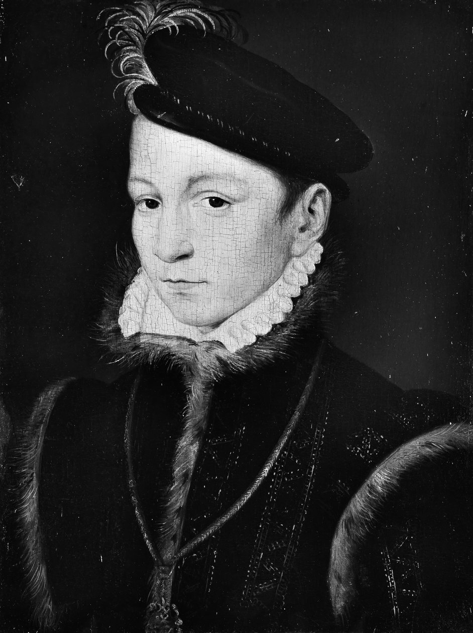 Karol IX 1550-1574, król Francji. autorstwa Unbekannt