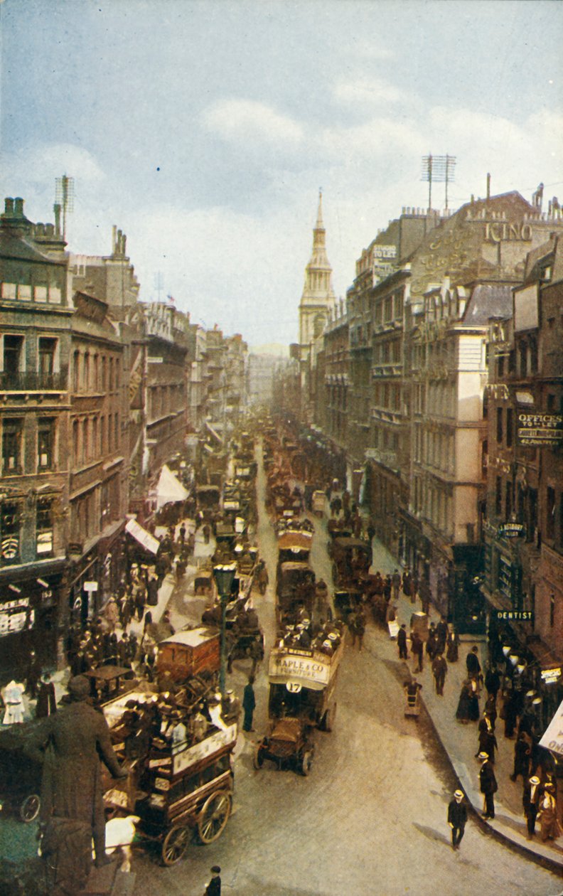 Cheapside, Londyn, ok. 1910. autorstwa Unbekannt