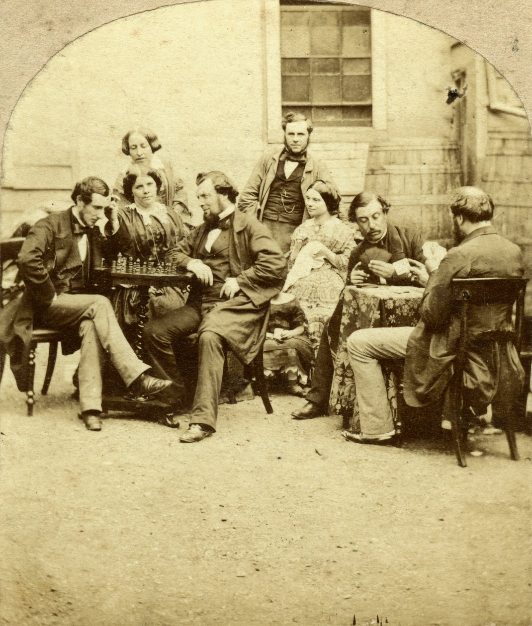 Szachy i karty, ok. 1850 r. autorstwa Unbekannt