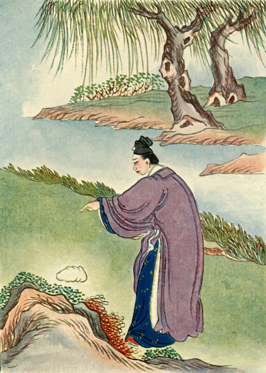 „Chia Tzu-Lung znajduje kamień”, 1922. autorstwa Unbekannt
