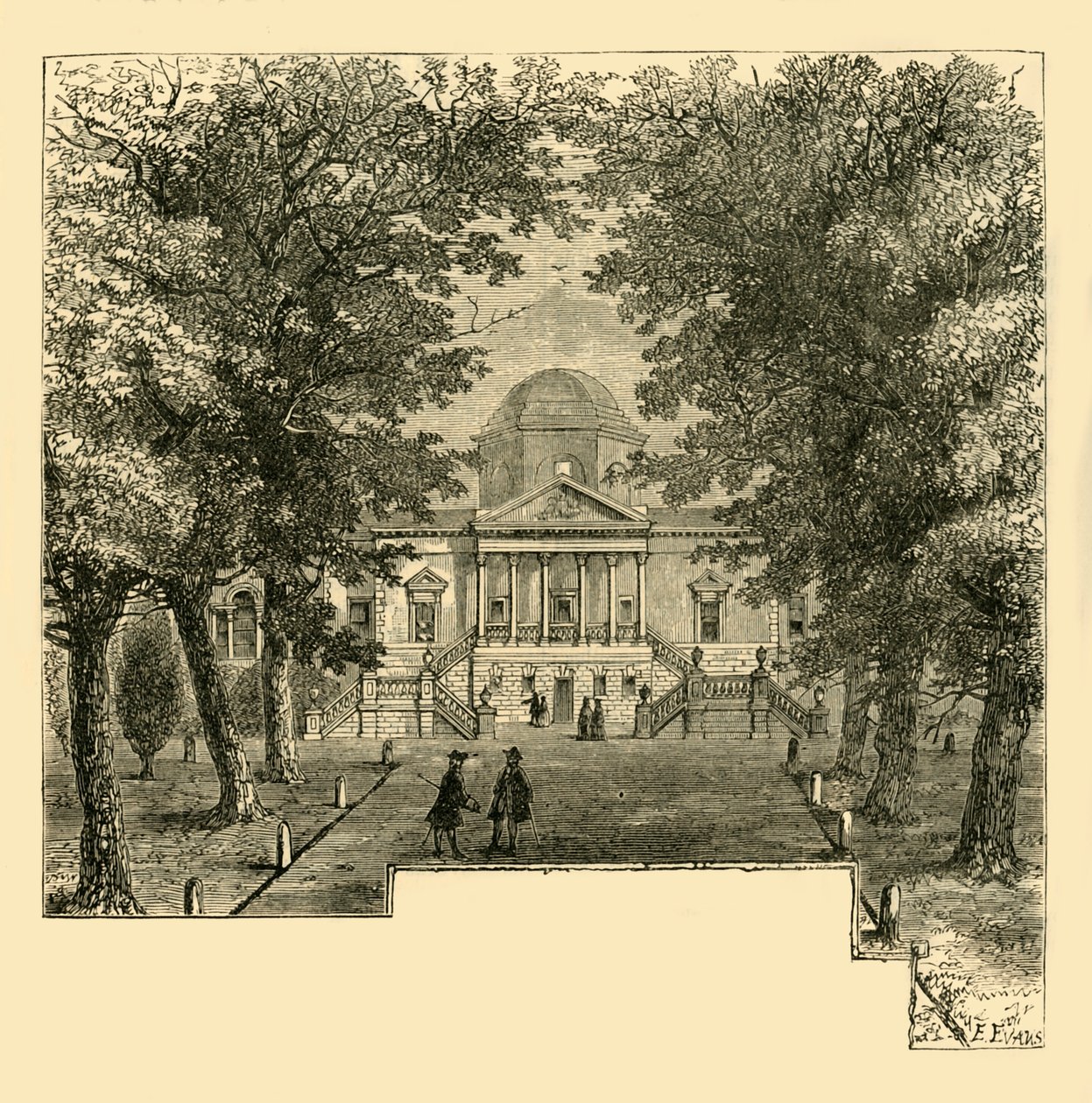 Dom Chiswick, w 1763 r., ok. 1878 r. autorstwa Unbekannt