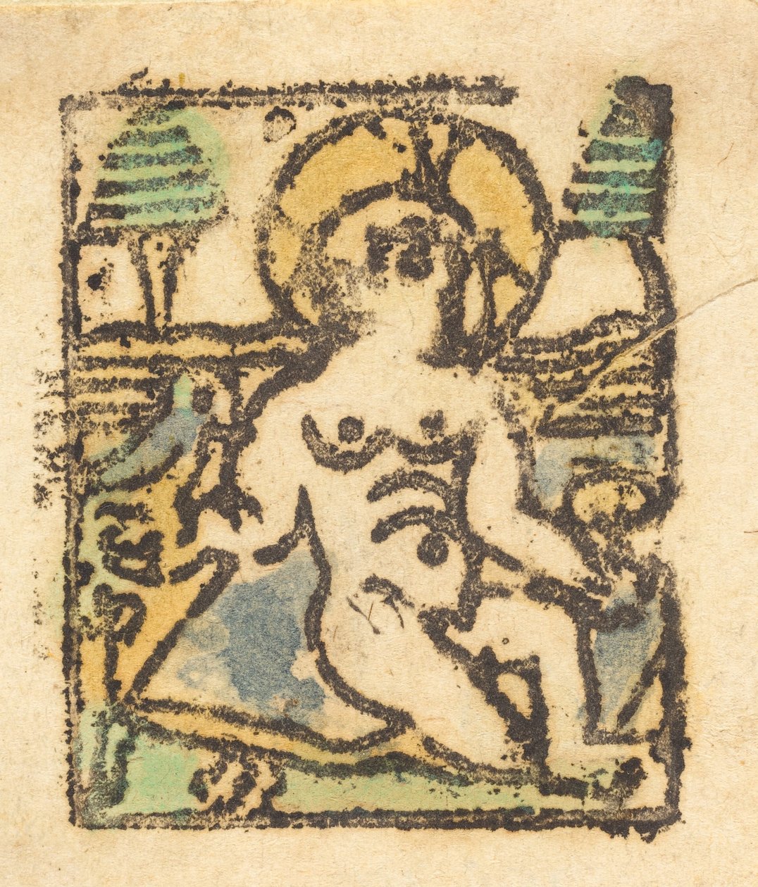 Dzieciątko Jezus z ptakiem, 1480. autorstwa Unbekannt