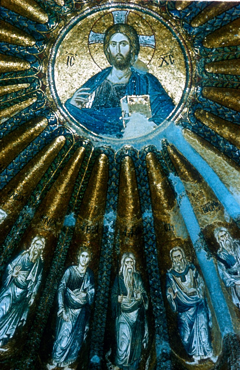 Chrystus Pantokrator, c1310-c1320 autorstwa Unbekannt
