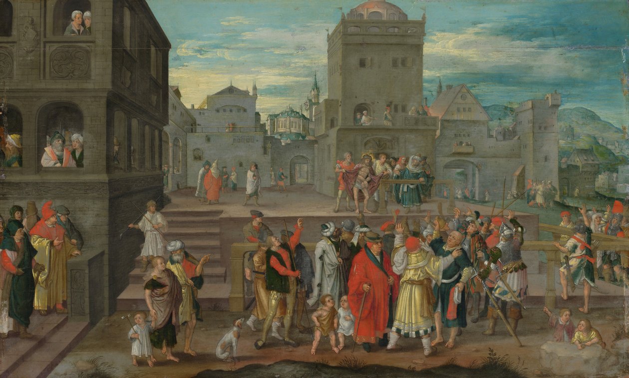 Chrystus przedstawiony ludowi. autorstwa Unbekannt