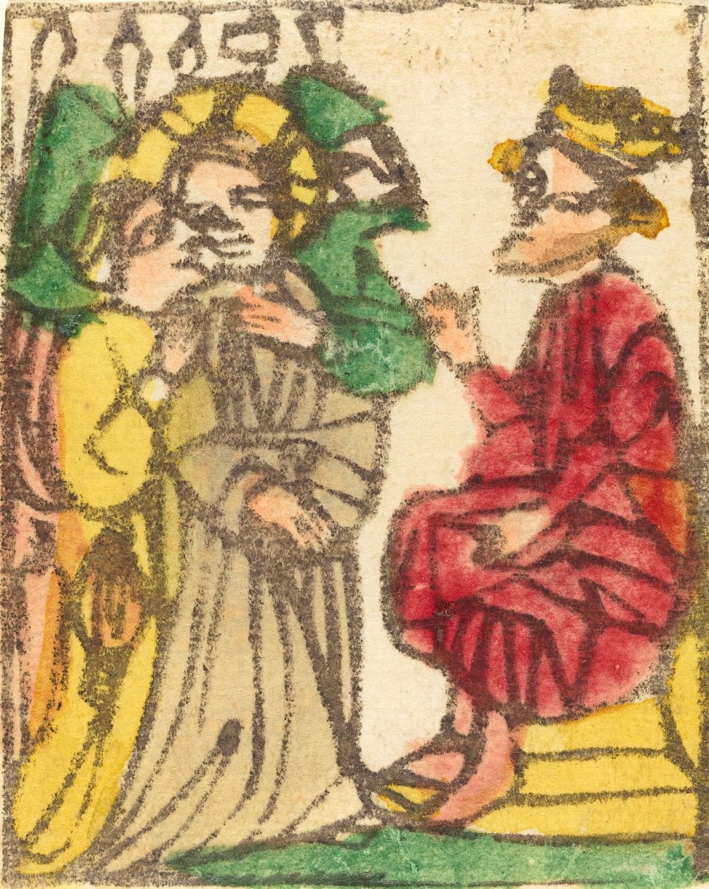 Chrystus przed Herodem, prawdopodobnie 14251450. autorstwa Unbekannt
