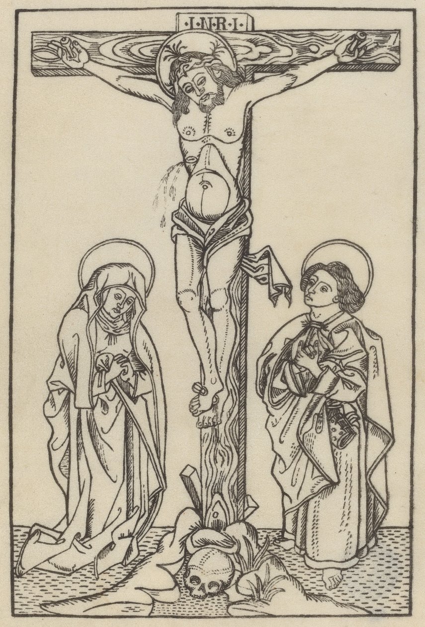 Chrystus na krzyżu, ok. godz. 14801500. autorstwa Unbekannt