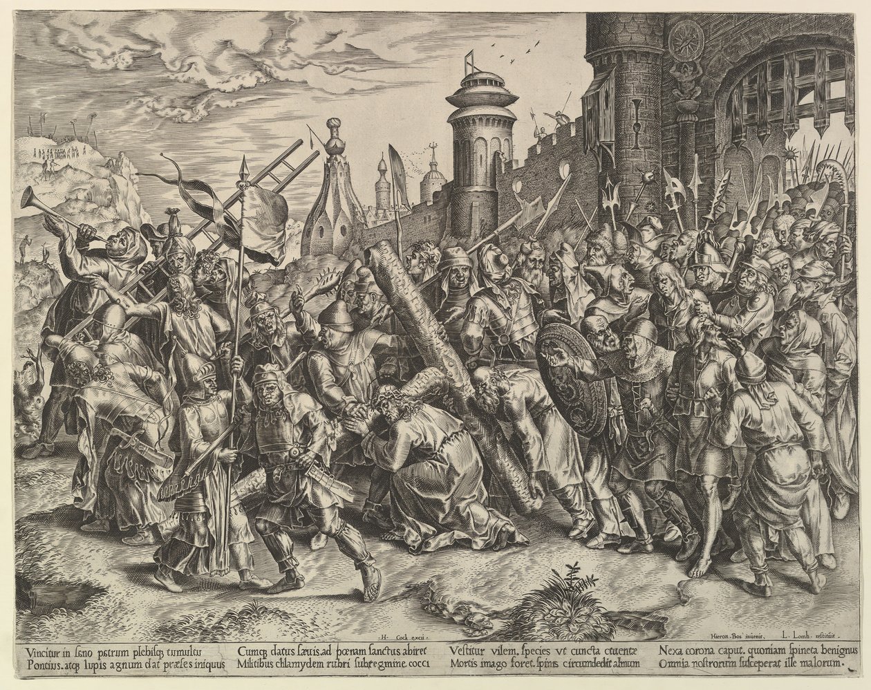 Chrystus w drodze na Kalwarię, ca. 1560. autorstwa Unbekannt