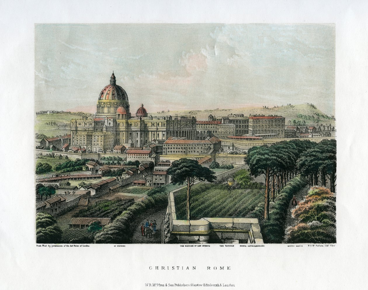 Chrześcijański Rzym, Włochy, c1865 autorstwa Unbekannt