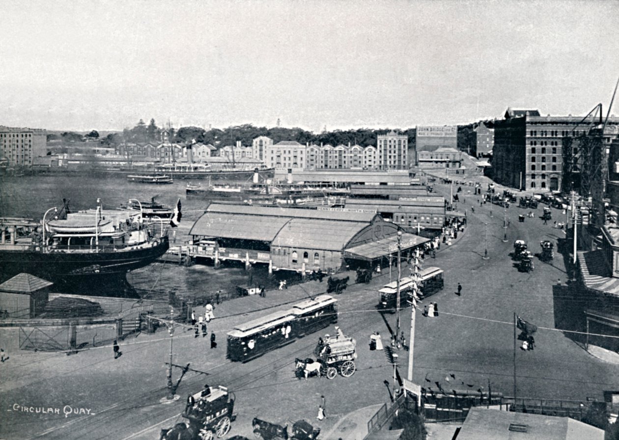 Okrągłe nabrzeże, ok. 1900 r. autorstwa Unbekannt