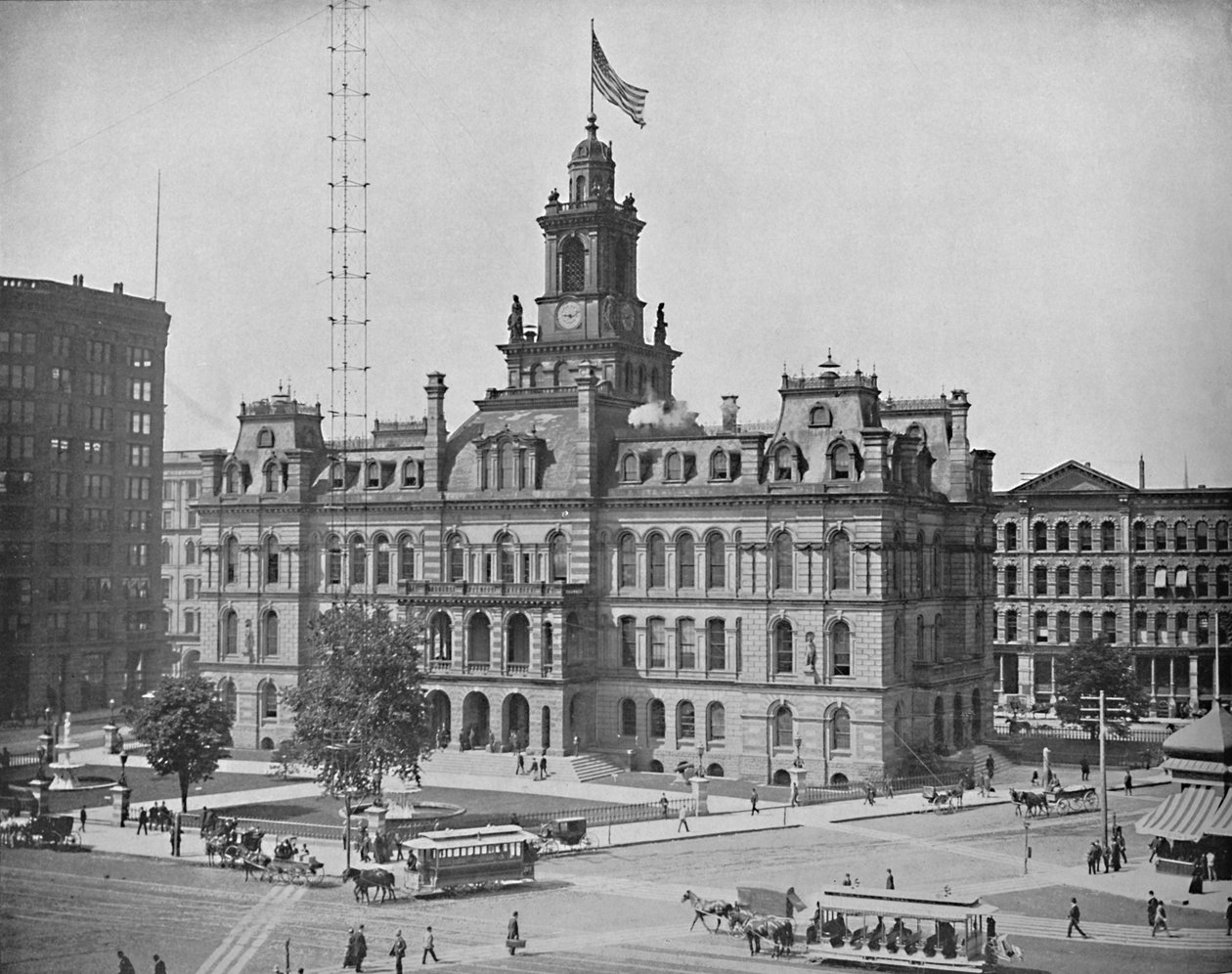 Ratusz, Detroit, Michigan, ok. 1897. autorstwa Unbekannt
