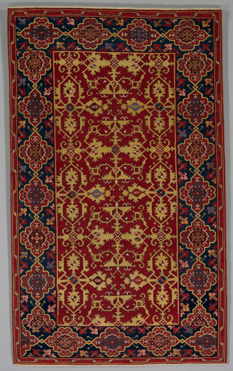 Klasyczny dywan turecki ze wzorem Lotto, 1600-1650. autorstwa Unbekannt