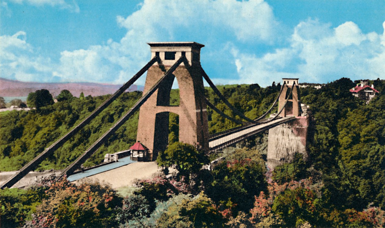 Most wiszący Clifton z obserwatorium, ok. 1940 r. autorstwa Unbekannt